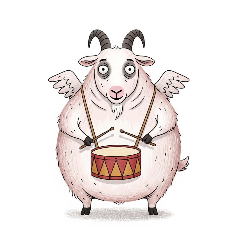Drumming Goat
